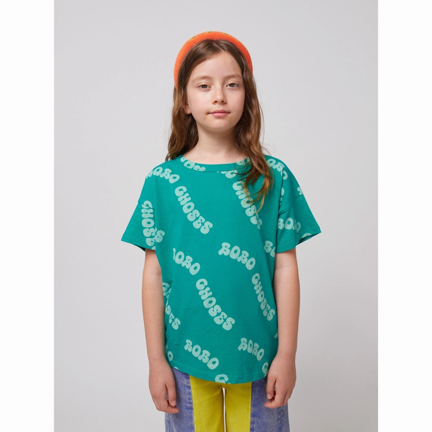 Chill Style Bobo Choses Green Wavy Bobo Choses All Over T-Shirt