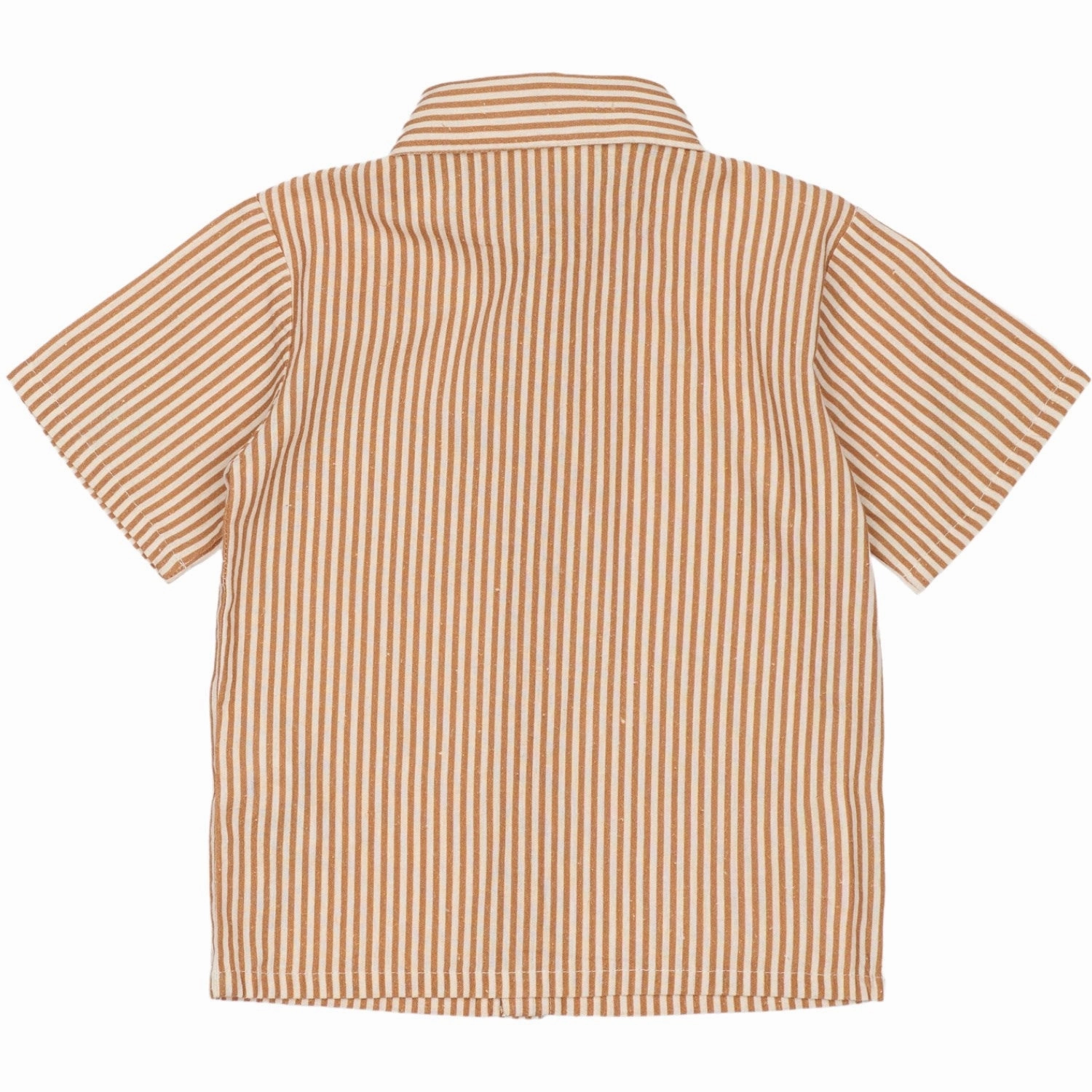 THE NEW Siblings Indian Tan Striped Opal Shirt Modern Look Premium Finish