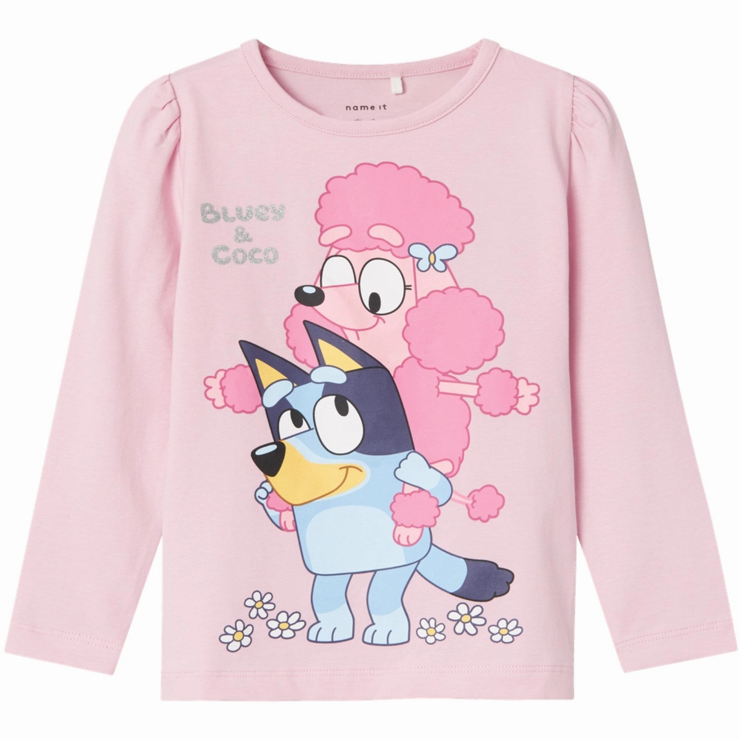 Name It Corsage Oddny Bluey Blouse Neutral Tones