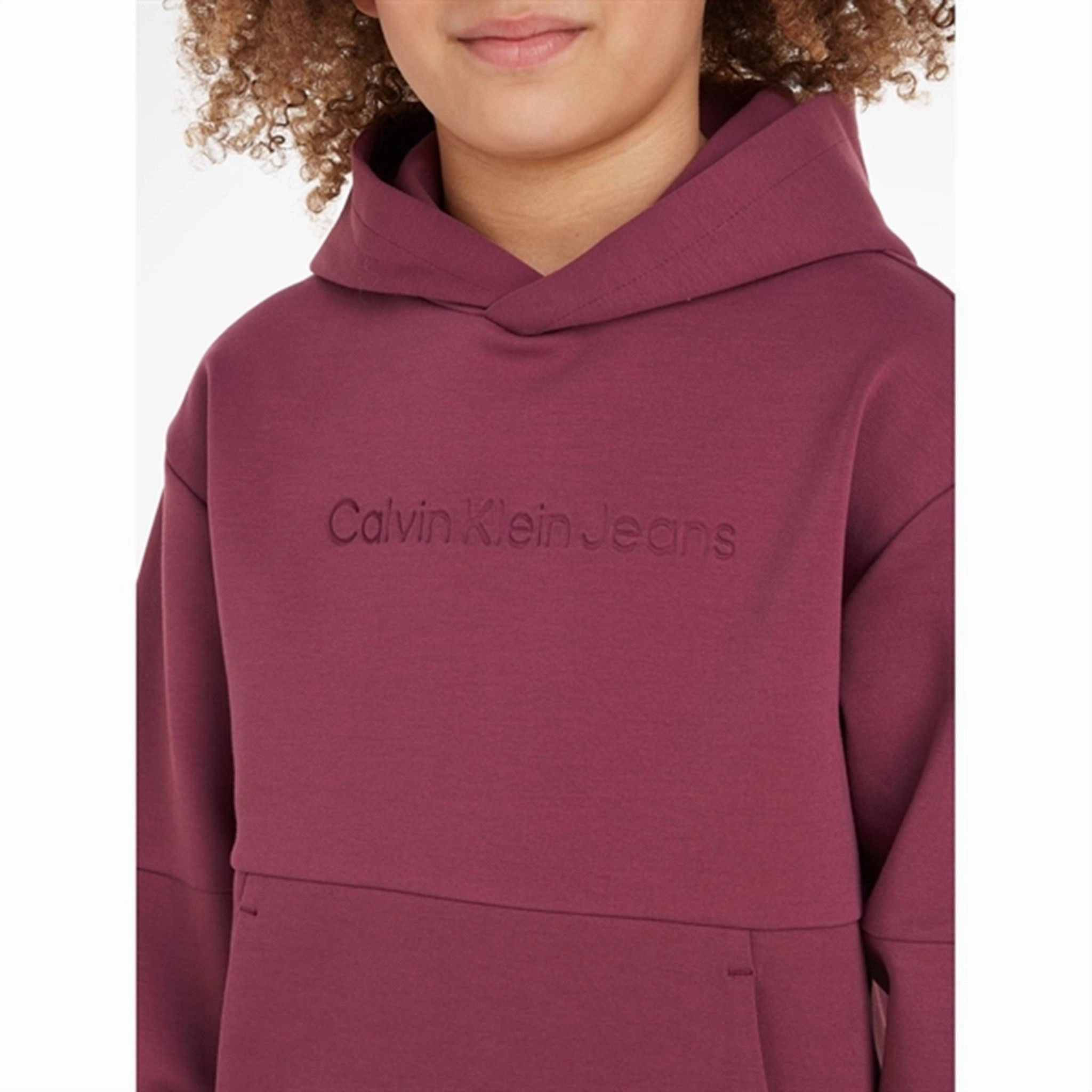 Ibex like Calvin Klein Spacer Debossed Logo Hoodie Porpoise
