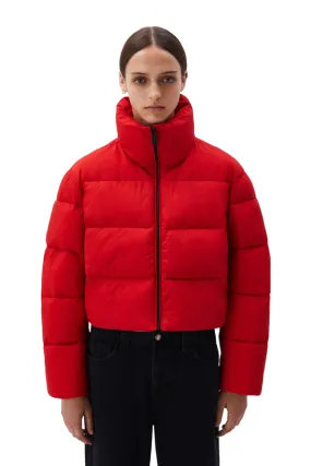 train journey Announce Brekka piumino da donna corto Tolosa rosso