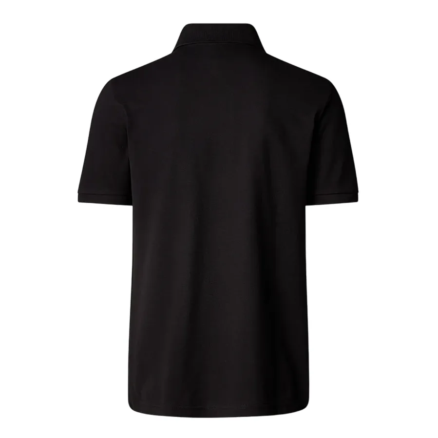 The North Face polo manica corta da uomo in cotone piquet Essential NF0A8C1PJK3 nero Tagless Neck Label Stylish Neckline