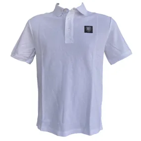 Sweat Absorbing Summer Business Blauer polo in cotone pique manica corta da uomo Alban 25Sblut02309 007125 100 bianco