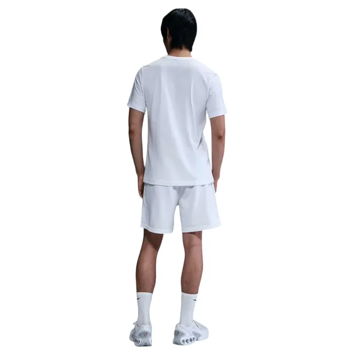 Stretchable Collar Band Trendy Vibes Nike maglietta manica corta da uomo Air Graphic HM0185-102 bianco