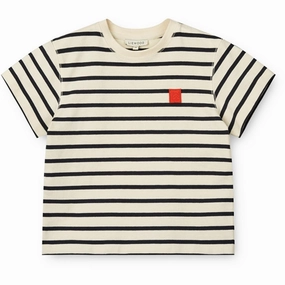Liewood Y/D Stipes Classic Navy/Creme De La Creme Sixten Stripe T-shirt Layering Essential