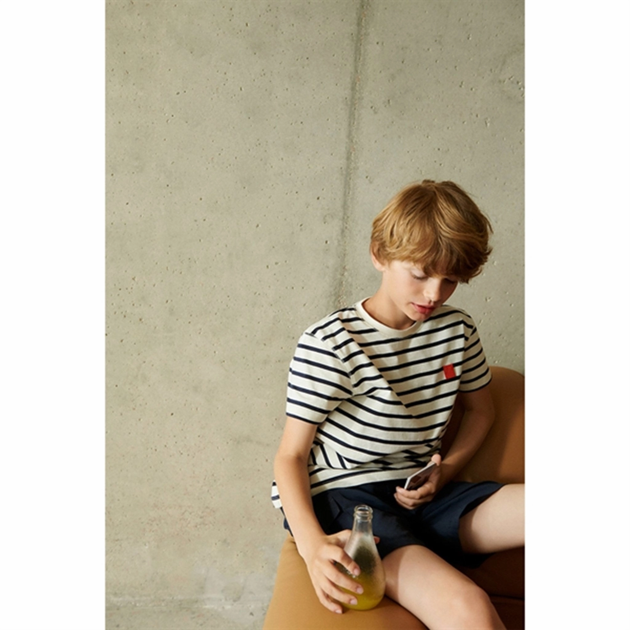 Comfortable All Day Wear Classic Liewood Y/D Stipes Classic Navy/Creme De La Creme Sixten Stripe T-shirt