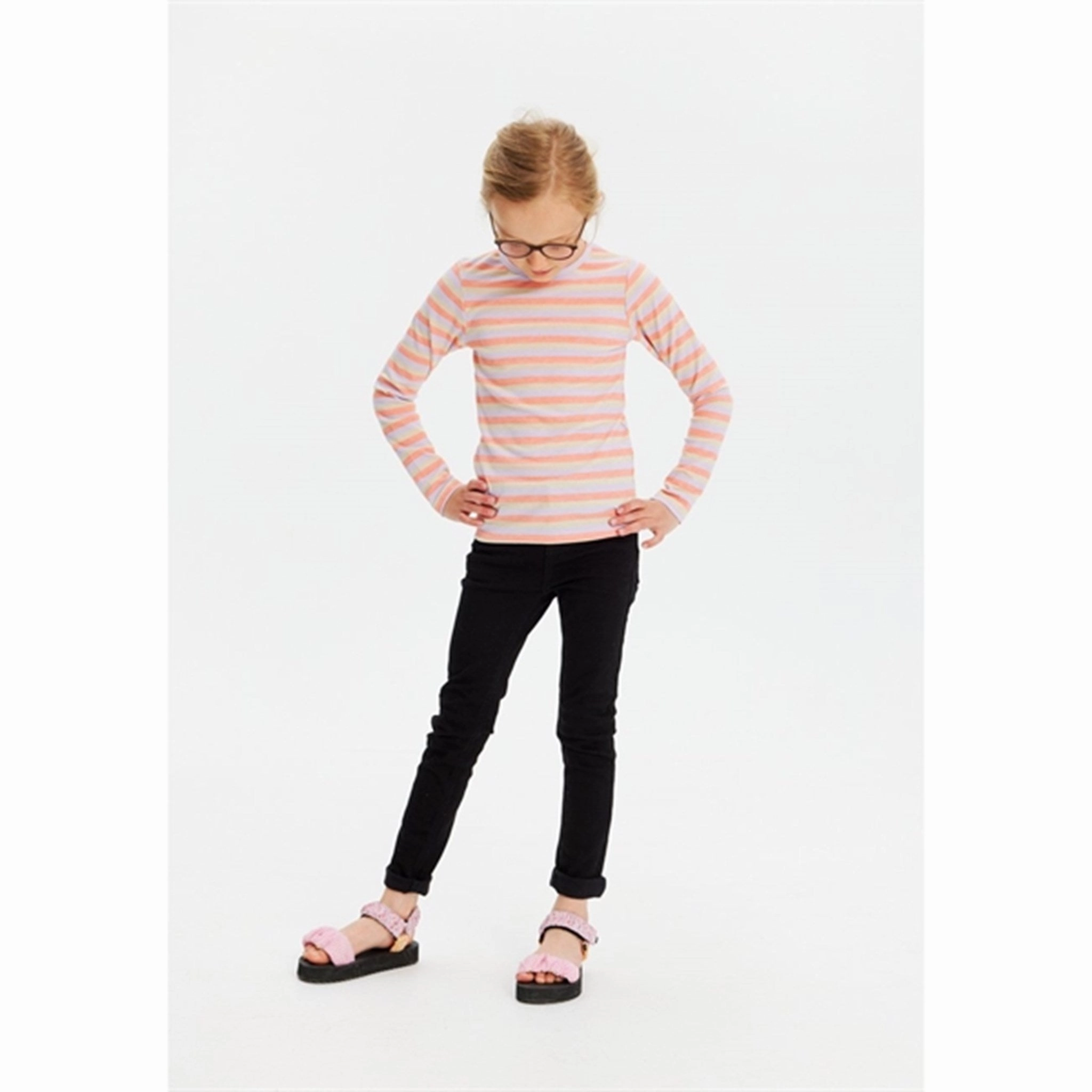 Stretchable Cloth The New Lavender Herb Fridan Rib Blouse