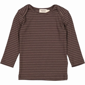 Premium Finish MarMar Modal Fine Rib Nori Green Stripe Tor Blouse