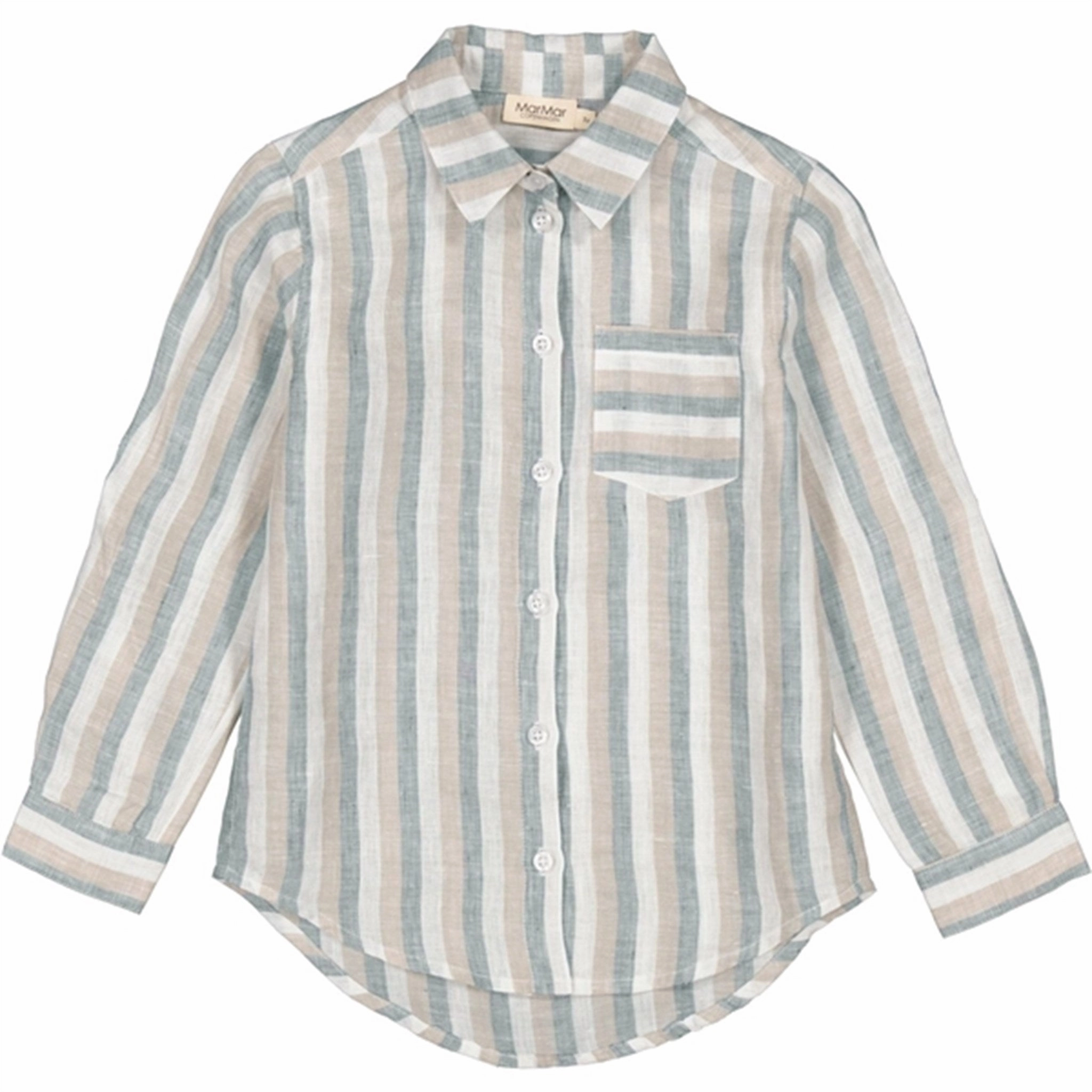 elegant design MarMar Dusty Blue Stripe Tommy Shirt
