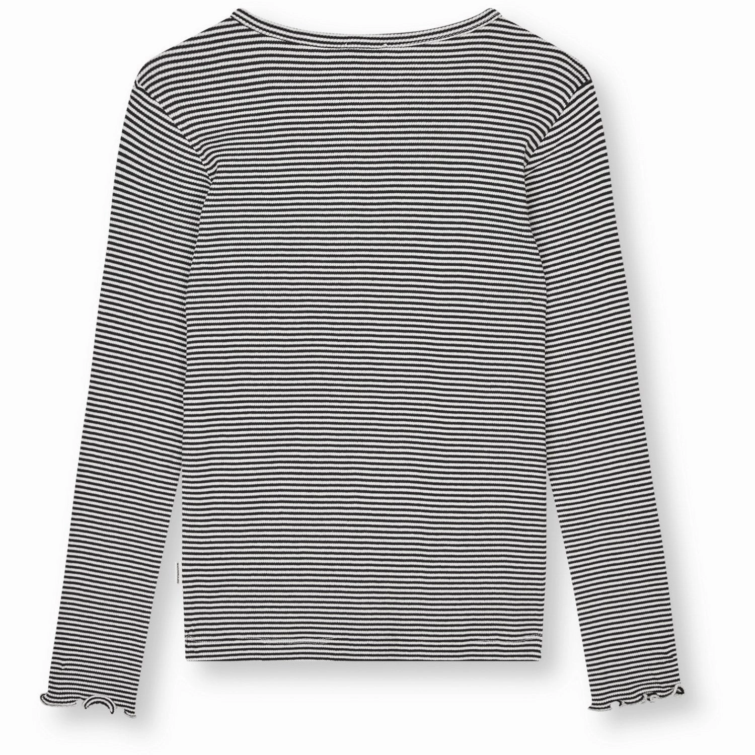 Mads N?rgaard Black/Vanilla Ice 2X2 Cotton Stripe Tala Tee Ls Snag Free Surface