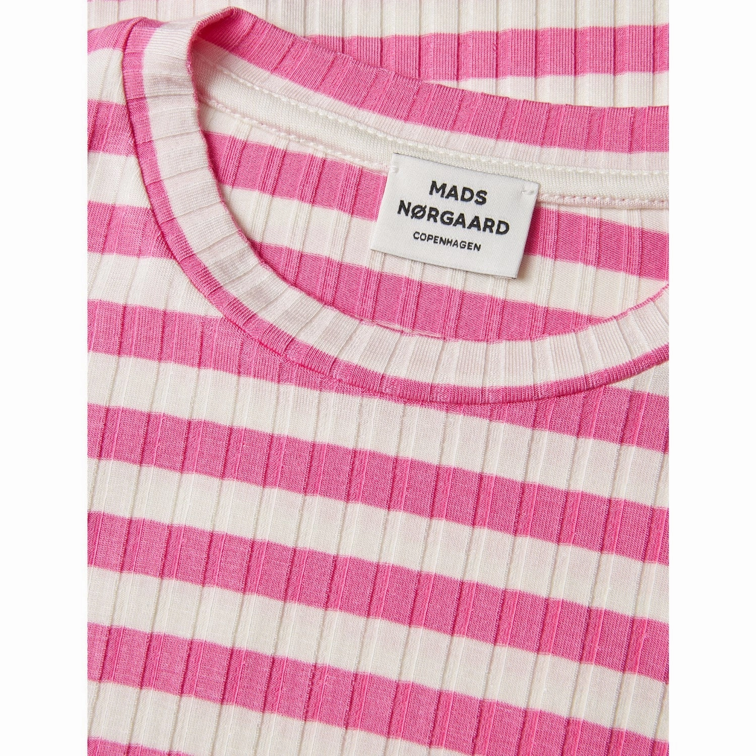 Durable Stitching Youthful Vibe Mads N?rgaard Carmine Rose/Vanilla Ice 5x5 Classic Stripe Talika Blouse