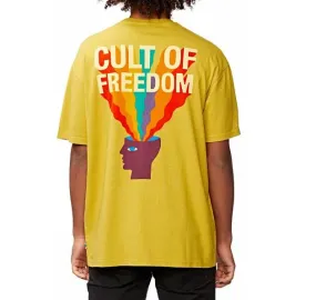 Embroidered Globe maglietta manica corta da uomo COF Tee GB01920017 lime