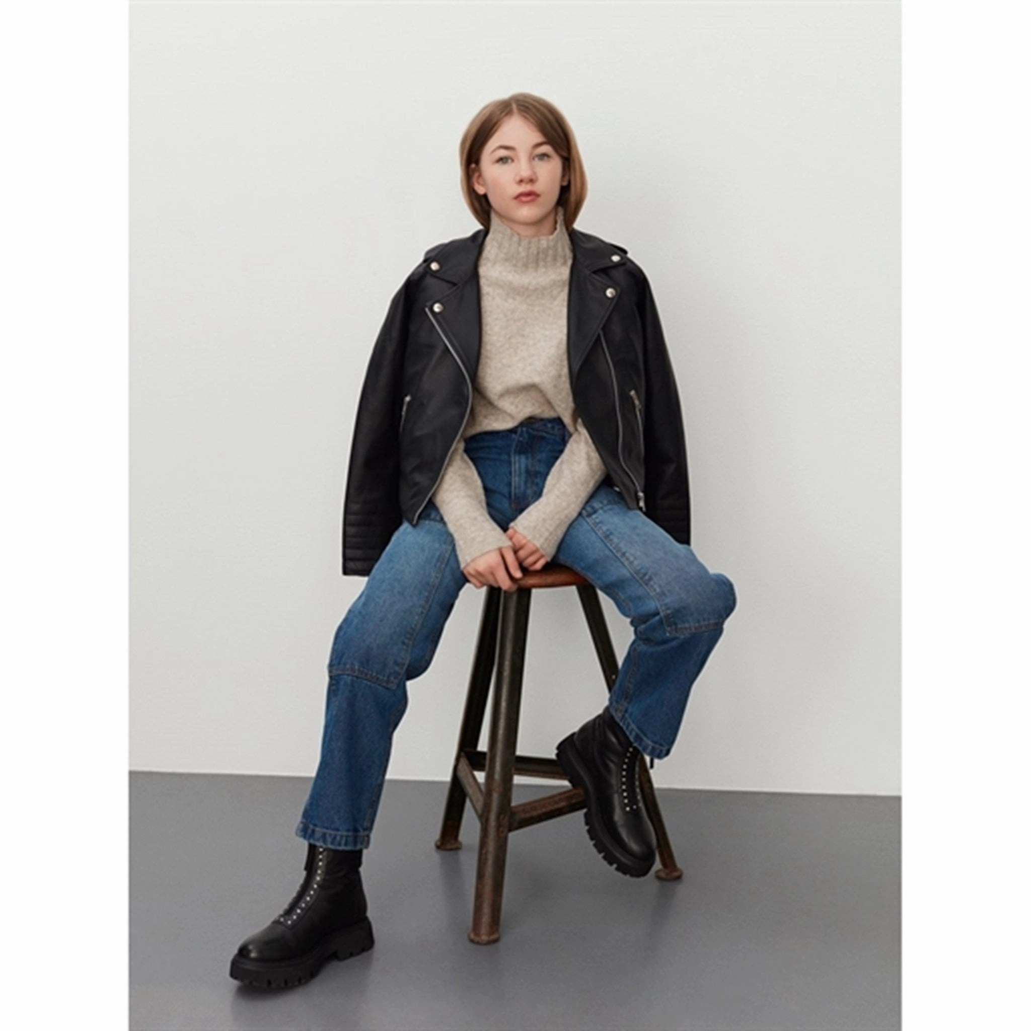 Organic Cotton Brunch Outfit Vintage Lover Formal Sofie Schnoor Navy Blue Pants