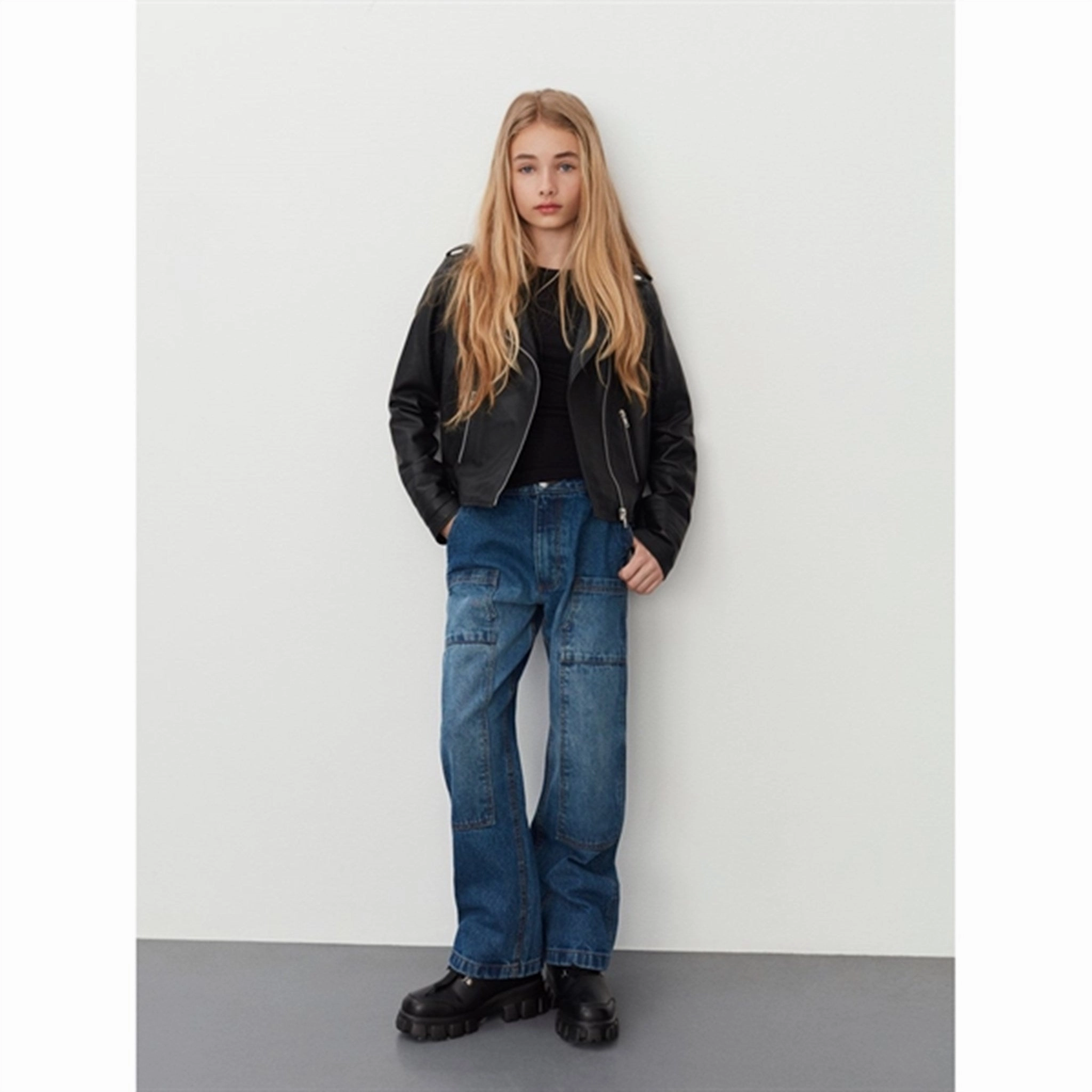 Soft Texture Reinforced Pockets Sofie Schnoor Navy Blue Pants
