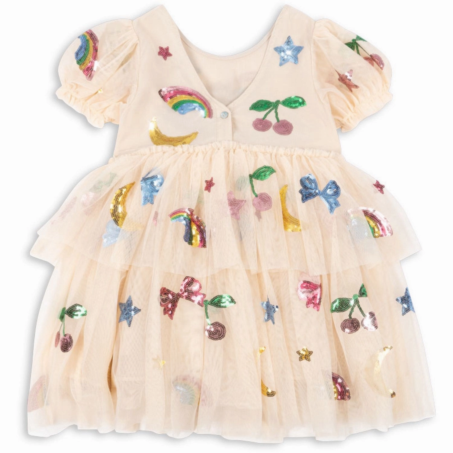 Konges Sl?jd Rainbow Twinkle Yvonne Puff Dress Fall Silhouette