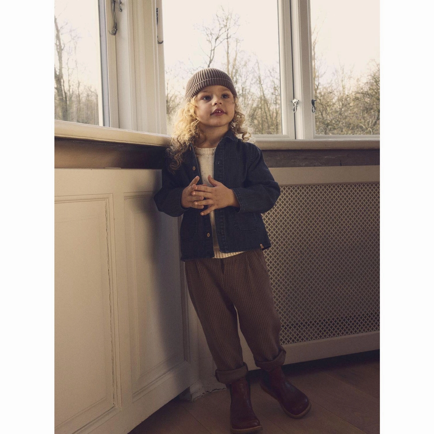 Lil'Atelier Medium Grey Denim Okaja Denim Shirt Soft touch finish