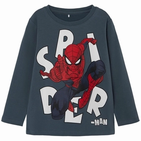 Name it Stormy Weather Journey Spiderman Blouse All-Season Wear