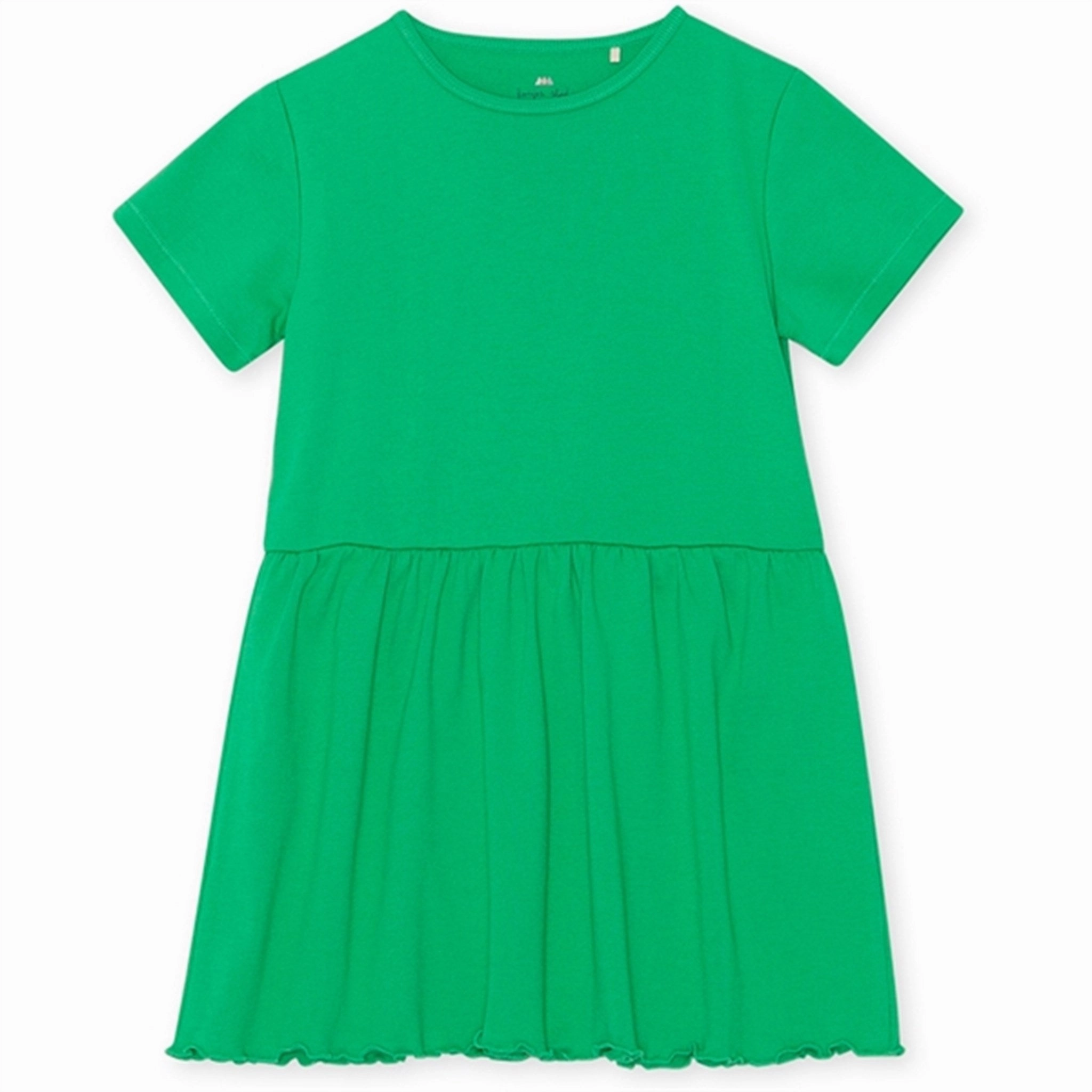 Cotton-Blend Light Wear Konges Sl?jd Niroli Kelly Green Kjole