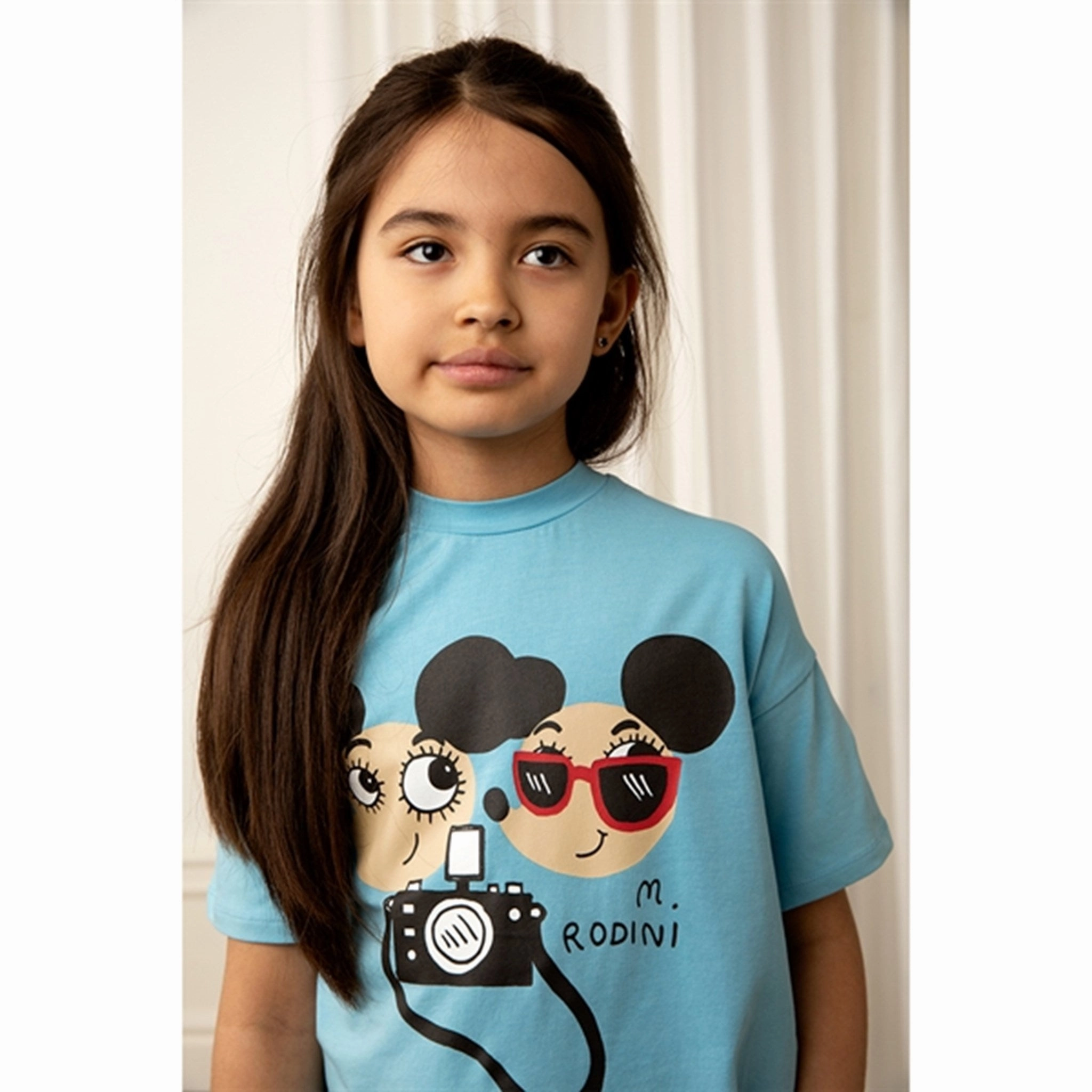 Mini Rodini Ritzratz Sp T-shirt Blue Fashion Layer Movie Night
