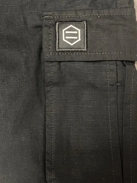 Dolly Noire Pantalone Cargo Ripstop pa901-pd-01 nero Smart Fit Trendy Look