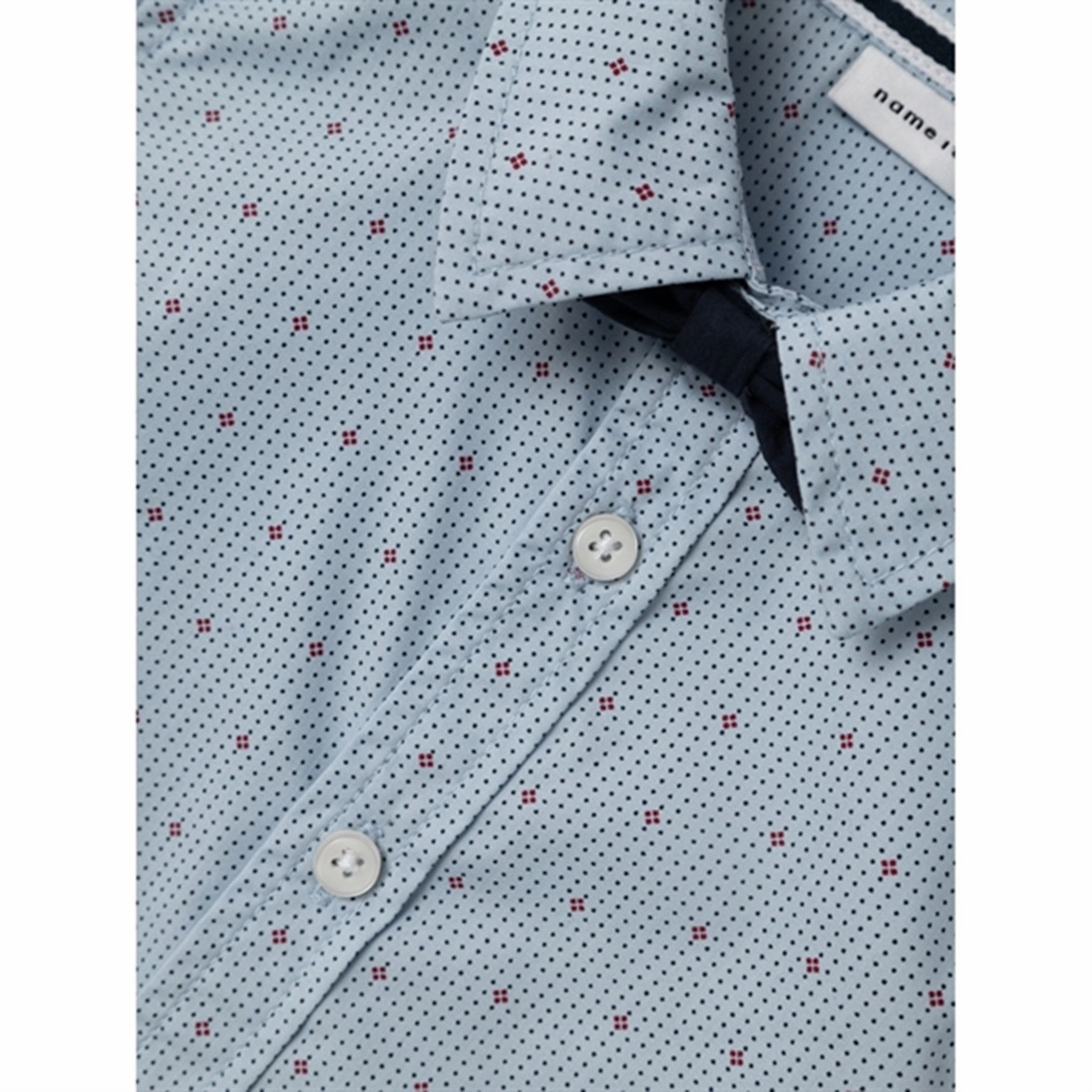 Geometric Design Name it Cashmere Blue Riza Shirt