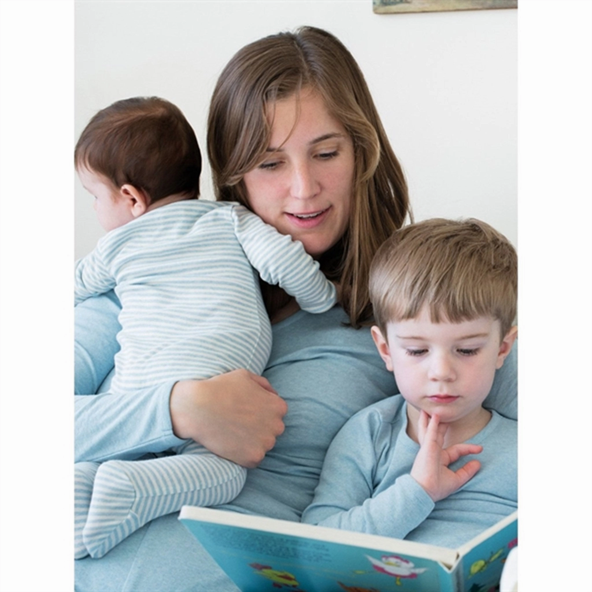 Tailored Style Plus Size Serendipity Aqua Slim Rib Blouse