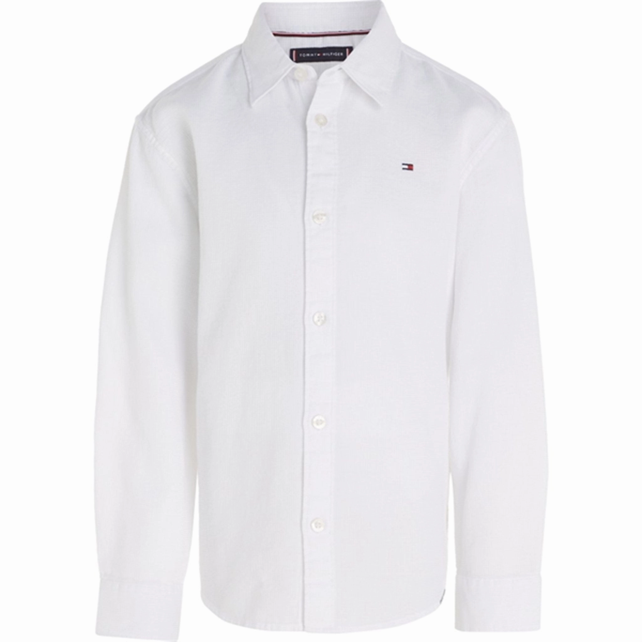 Tommy Hilfiger Solid Waffle Shirt White Subtle Print