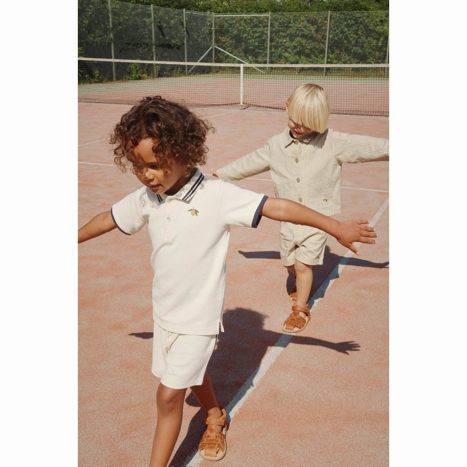 Konges Sl?jd Antique White Florian Polo Shirt Gots UV Protection