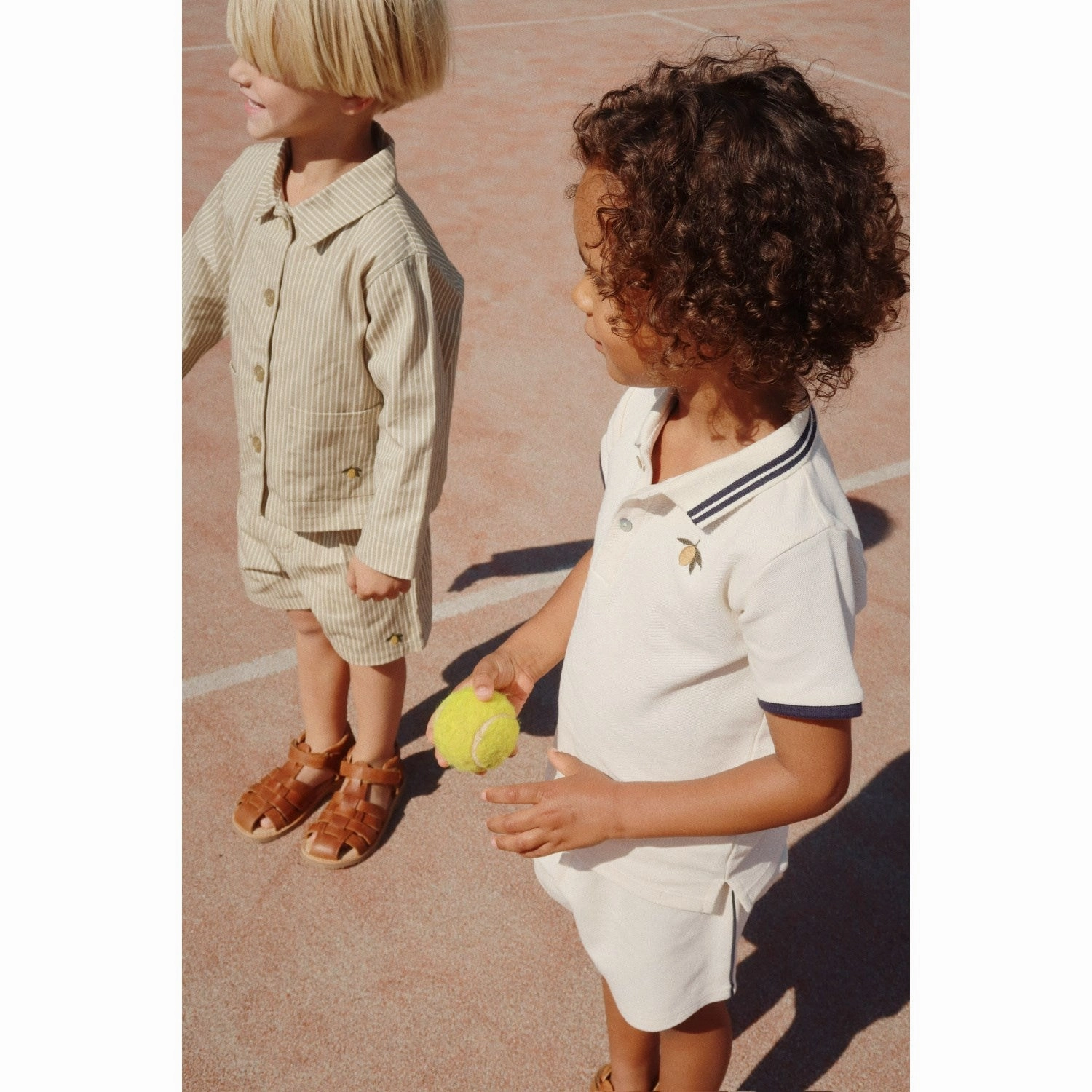 Konges Sl?jd Antique White Florian Polo Shirt Gots Gym To Office Club Event