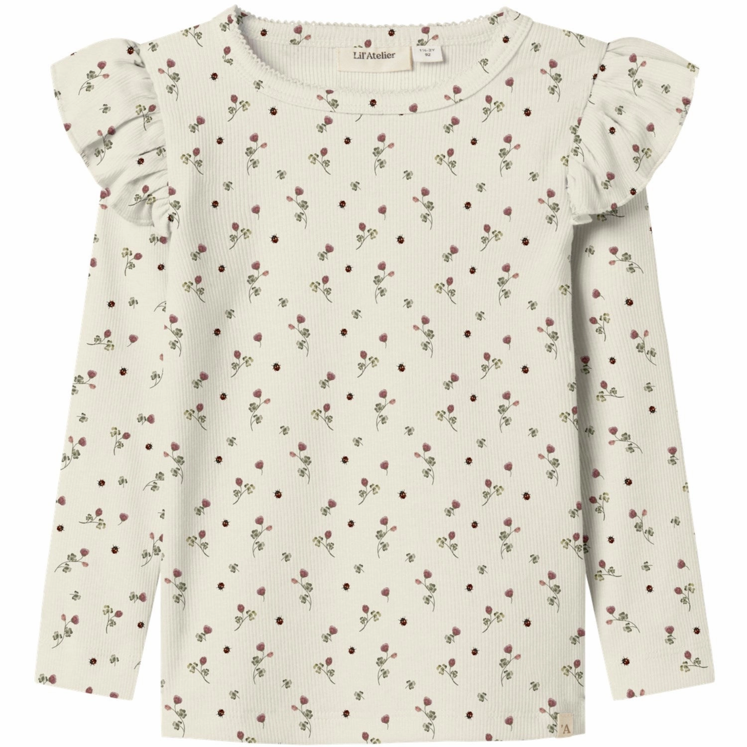 Lil'Atelier Turtledove Nmflavo Eve Ls Slim Top Lil Camping Essential