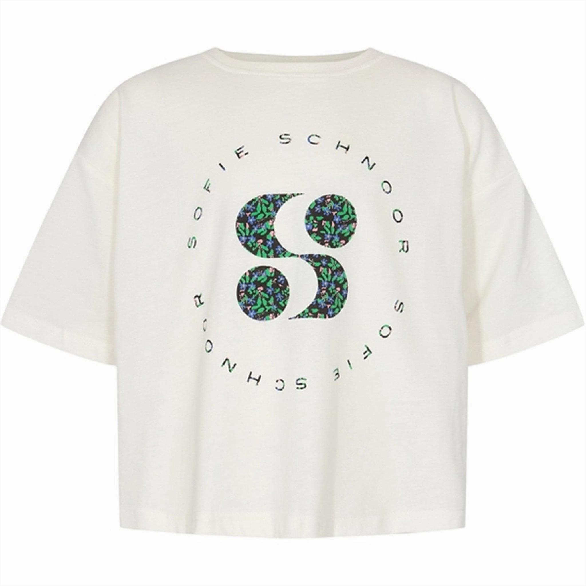 Sofie Schnoor T-Shirt Snow White Recycled Polyester Blend Outdoor Smart