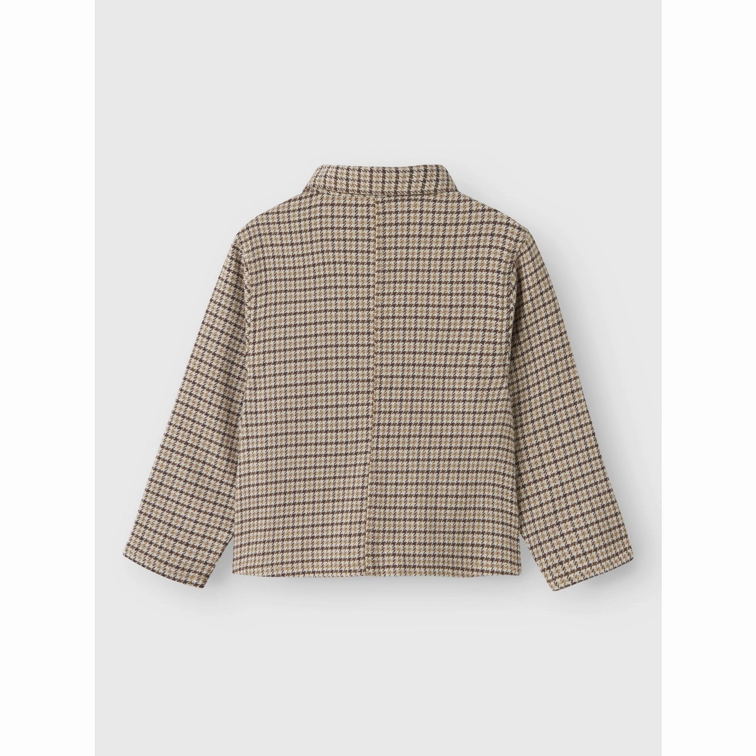 Minimalist fashion natural fiber Lil'Atelier Petrified Oak Tevin Regular Shirt Jacket