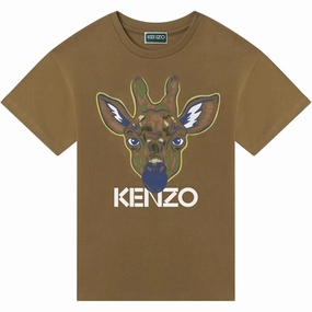 Kenzo T-shirt Green Anti Static Finish