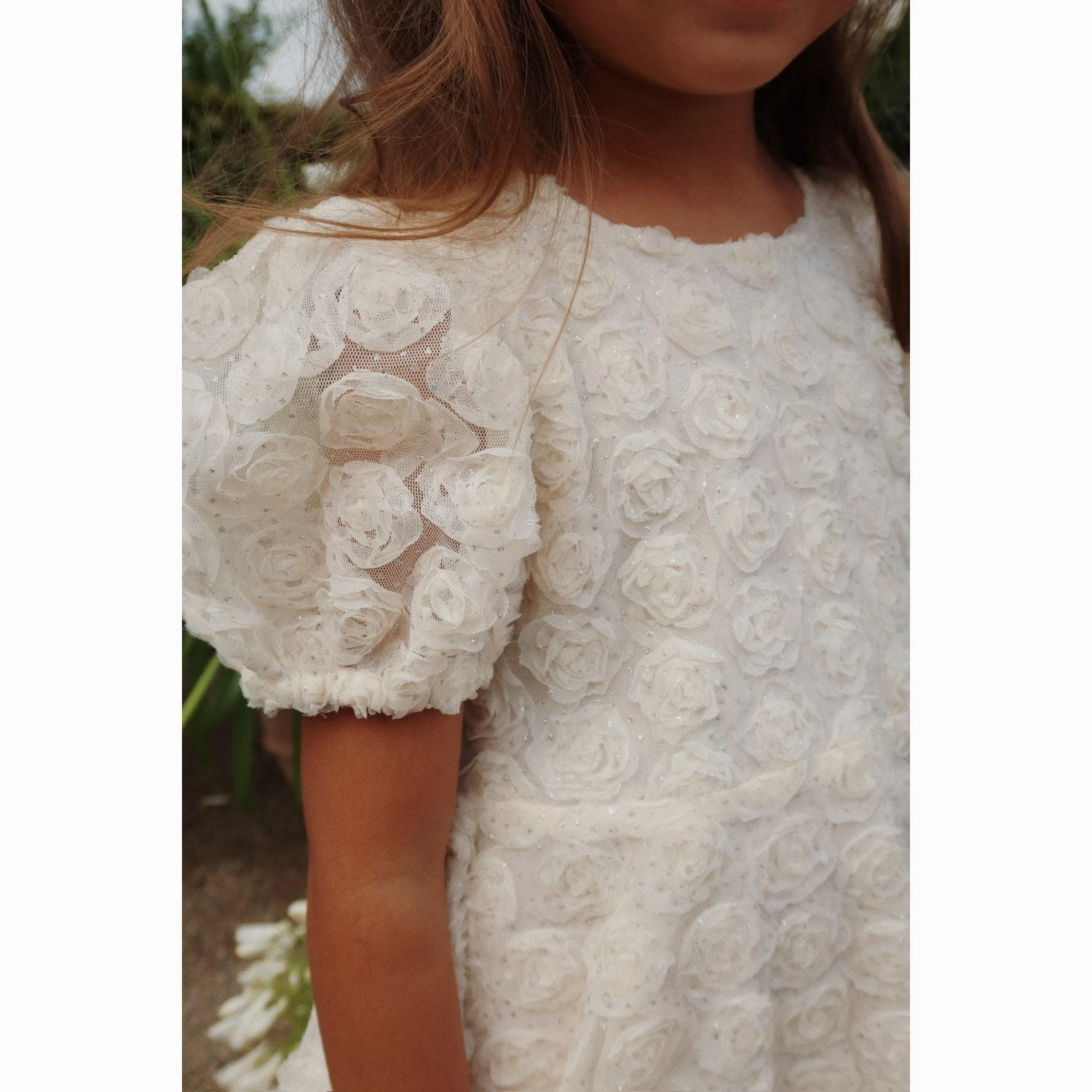 Petal Zone Rose Flush Konges Sl?jd Antique White Ally Dress