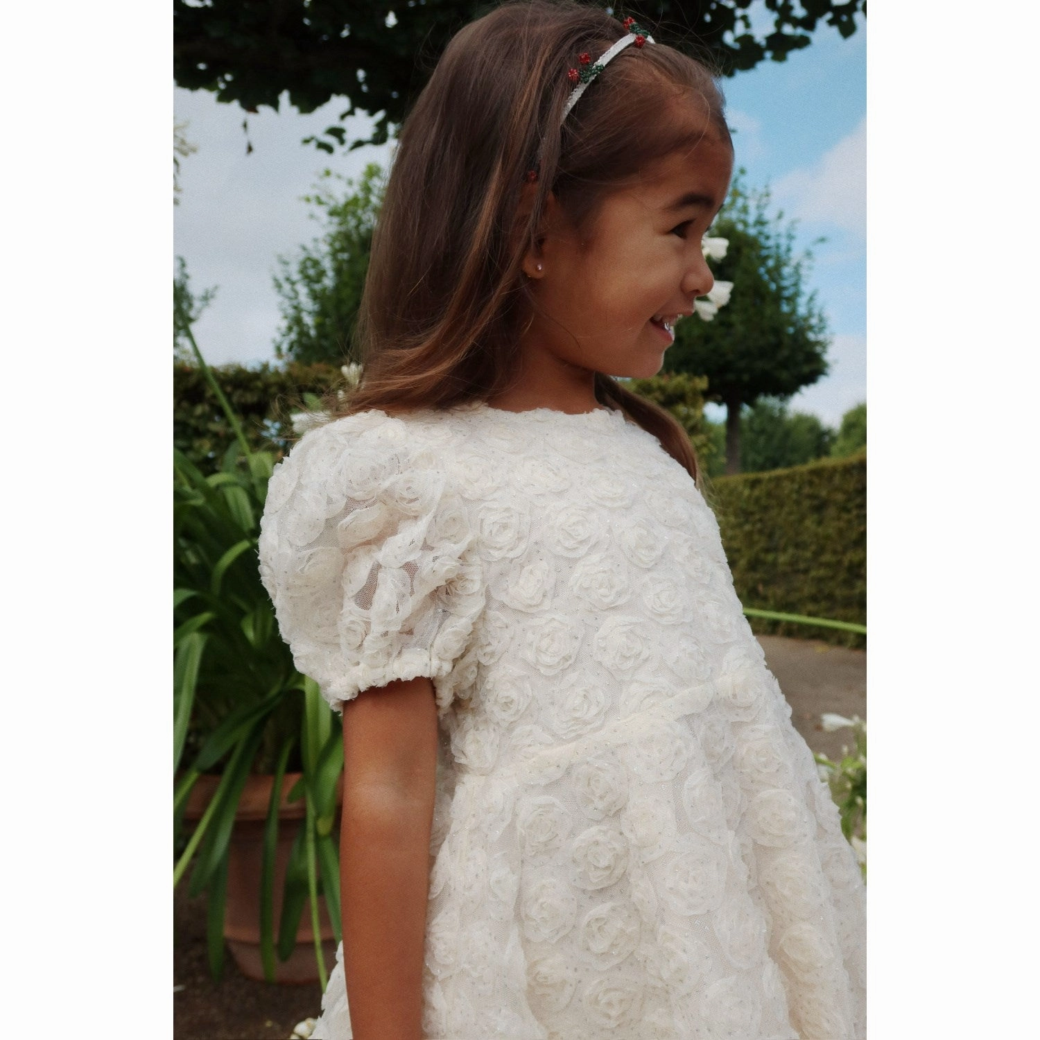 Konges Sl?jd Antique White Ally Dress Relaxed Fit Smooth Line