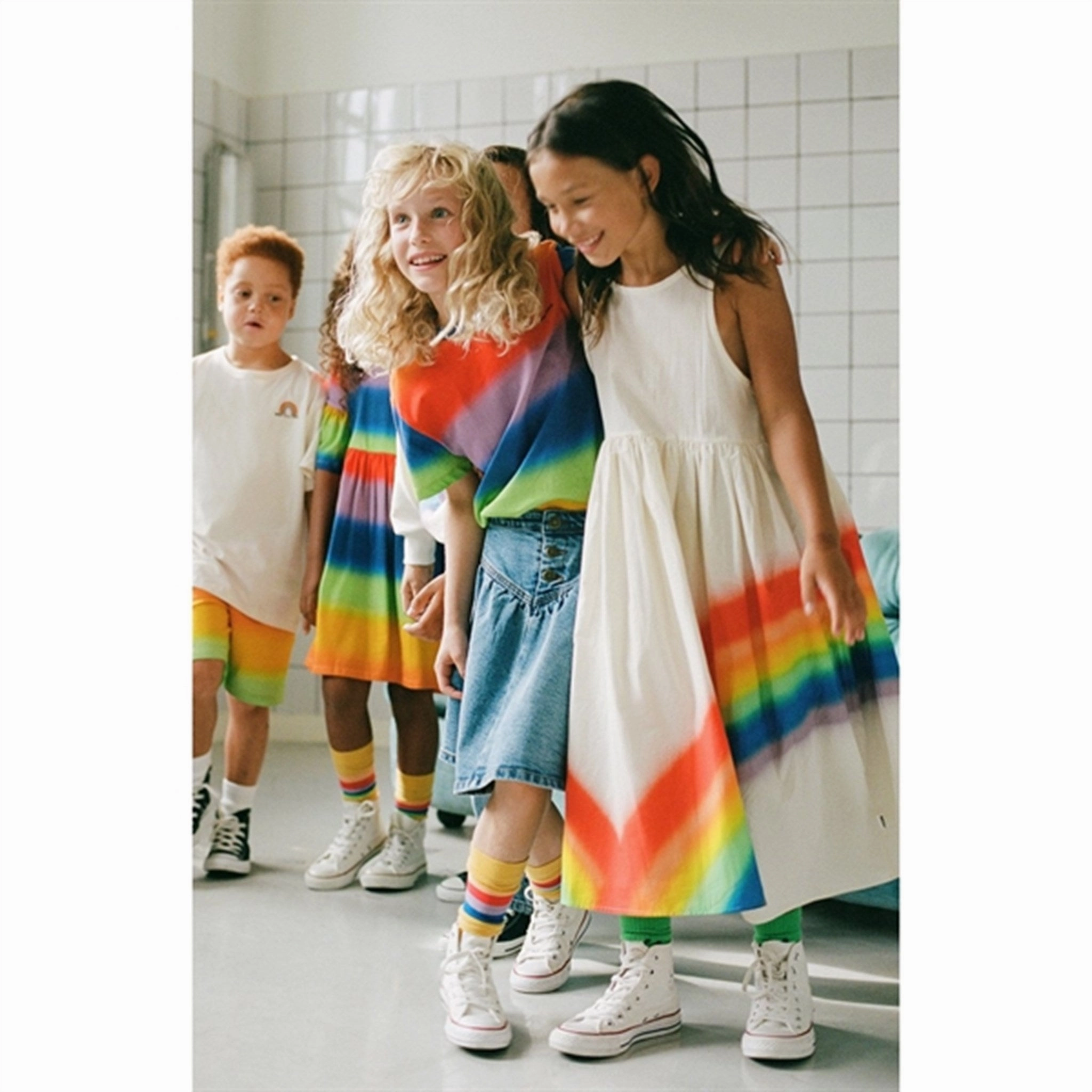 Versatile Mood Molo Rainbow Clover Dress