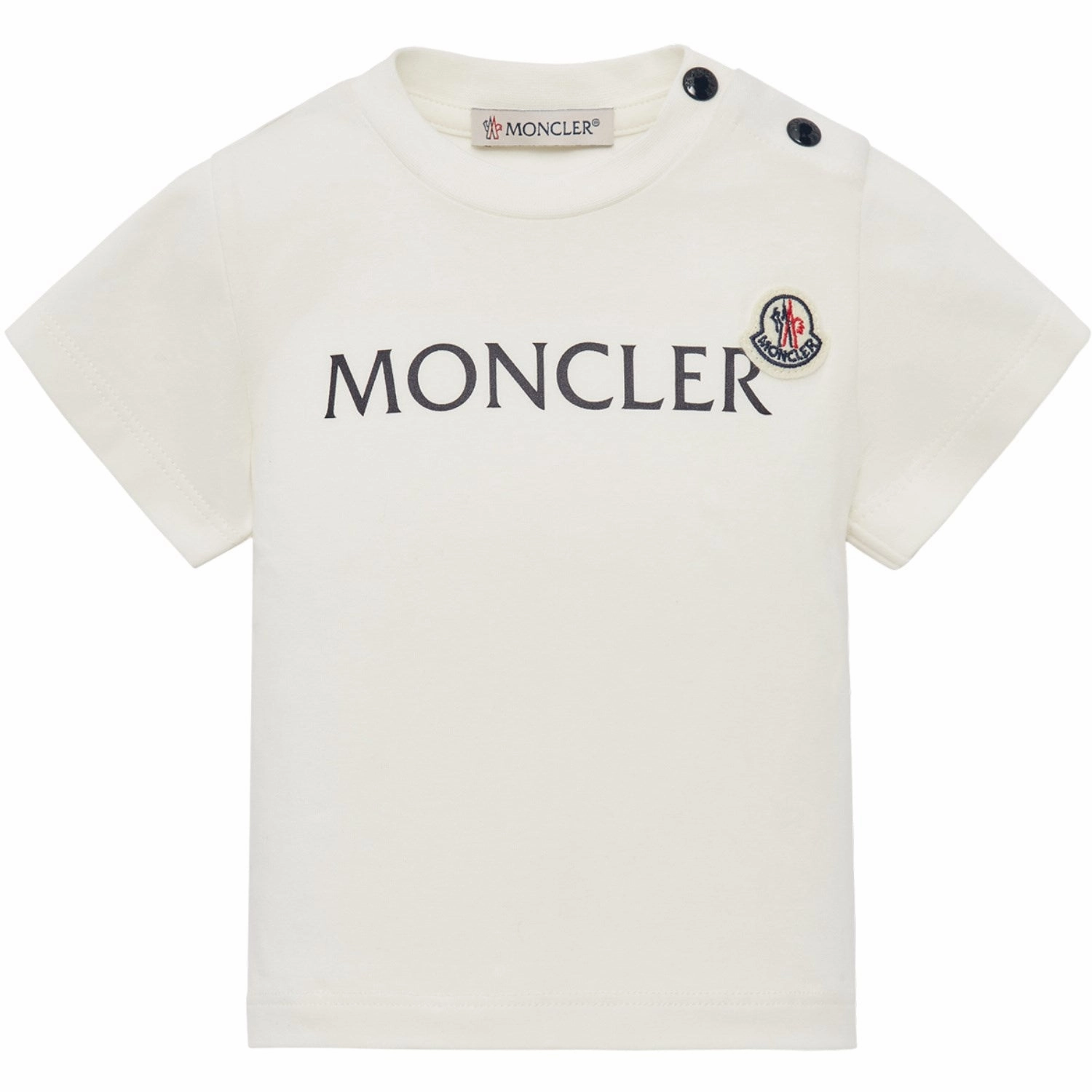 Moncler Natural T-shirt crew neck Functional Style
