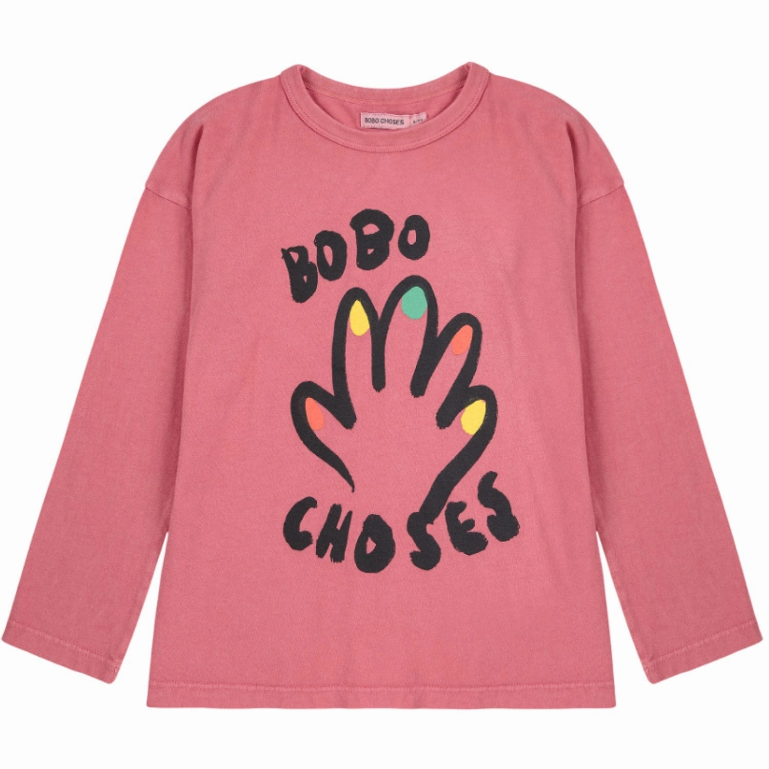 Urban Style Hooded Option Bobo Choses Pink High Five T-Shirt
