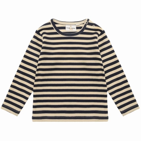 Lightweight Weave THE NEW Siblings Navy Blazer Fro Uni Rib Blouse