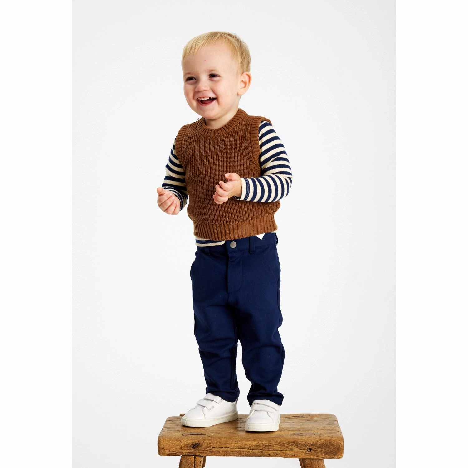 THE NEW Siblings Navy Blazer Fro Uni Rib Blouse Job Interview Effortless Comfort