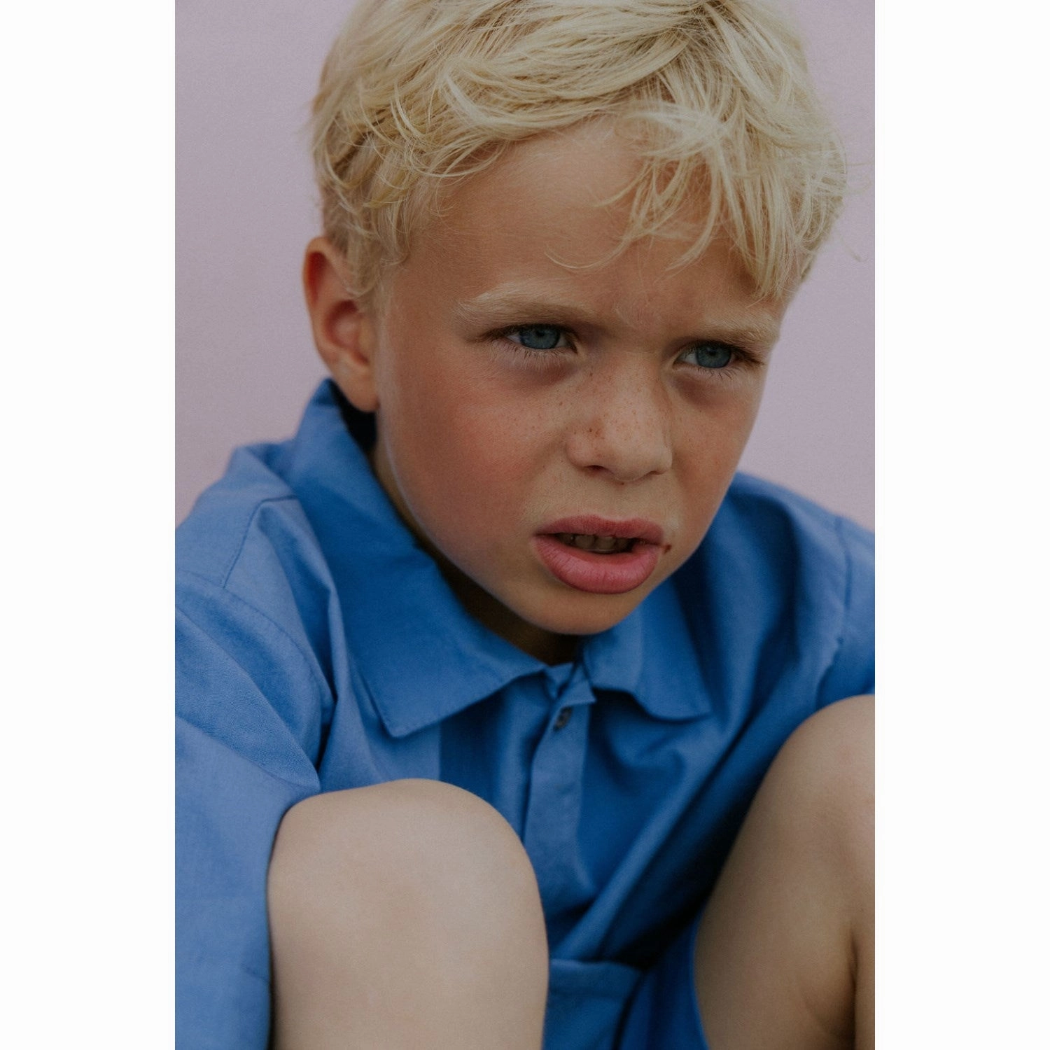 Geometric Pattern Lalaby Billy Shirt - Sea