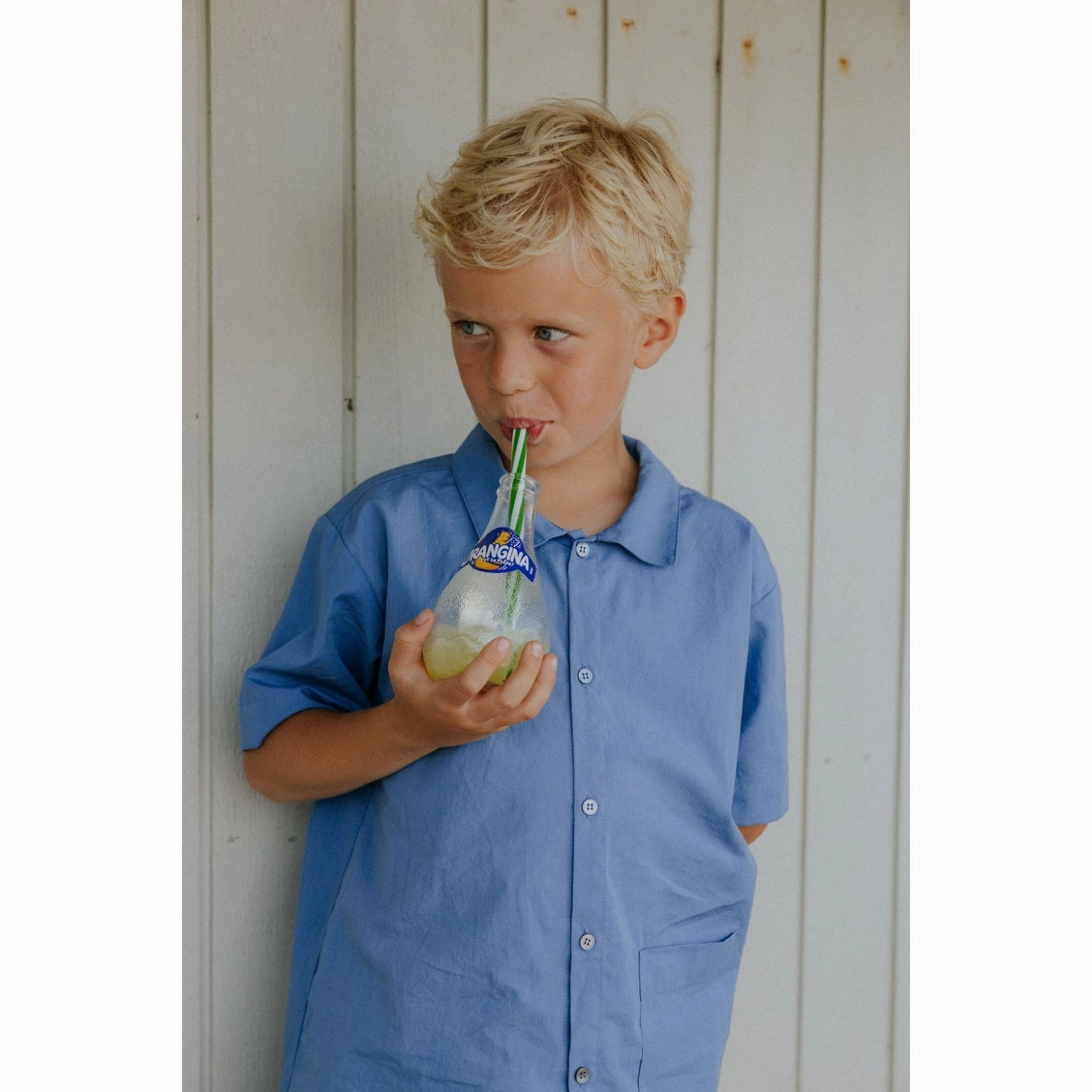 Casual Hangout Oversized Fit Lalaby Billy Shirt - Sea