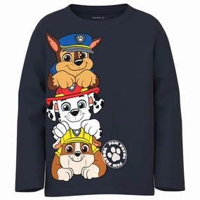 Reinforced Buttonholes Eco-friendly Name it Dark Sapphire Jusul Paw Patrol Blouse Noos
