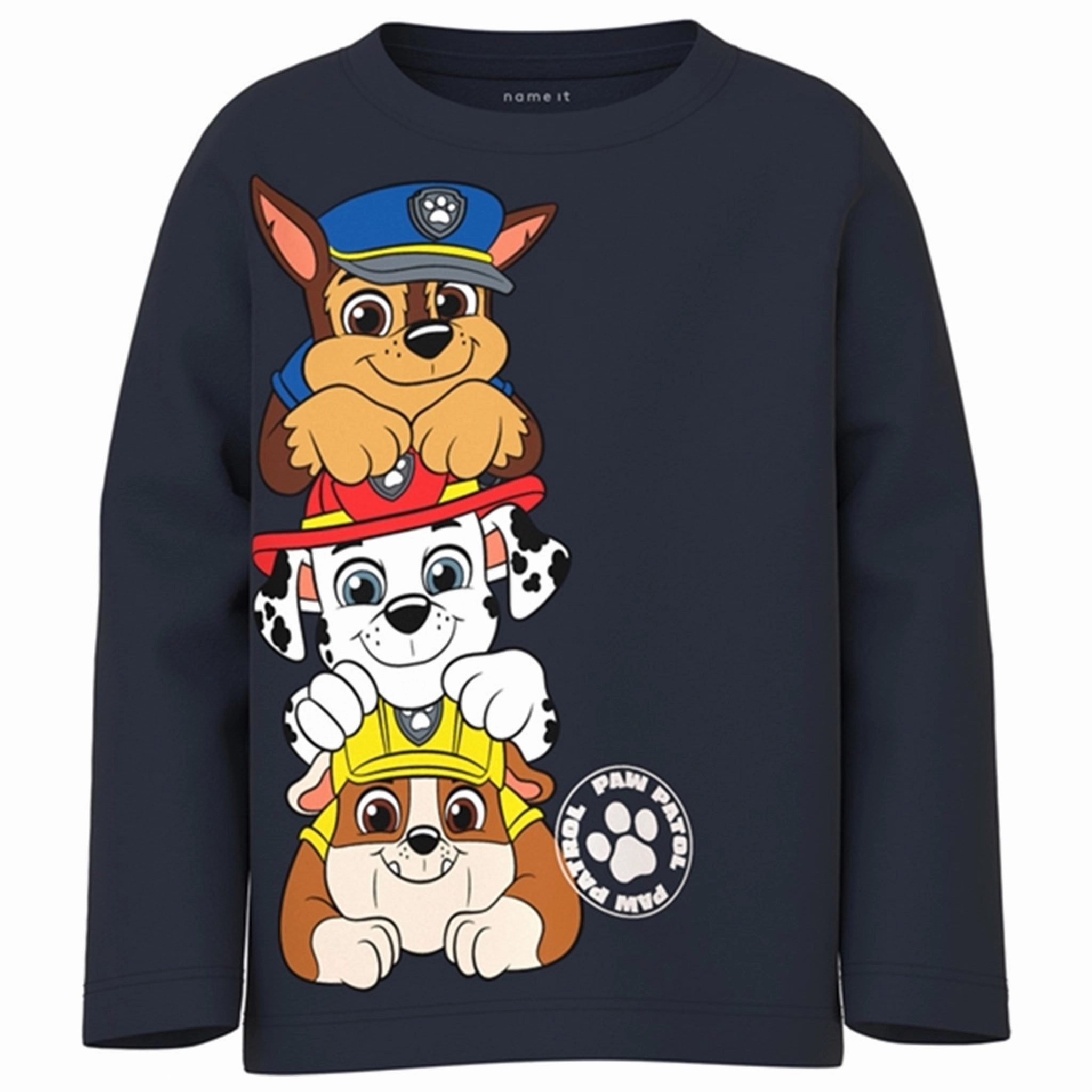 Reinforced Buttonholes Eco-friendly Name it Dark Sapphire Jusul Paw Patrol Blouse Noos