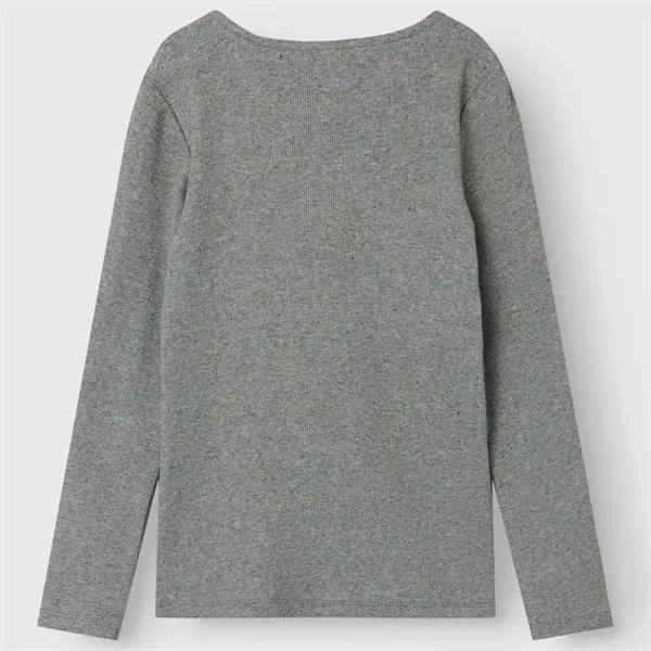 Seamless construction Youthful Appeal Name it Grey Melange Fionea Slim Blouse