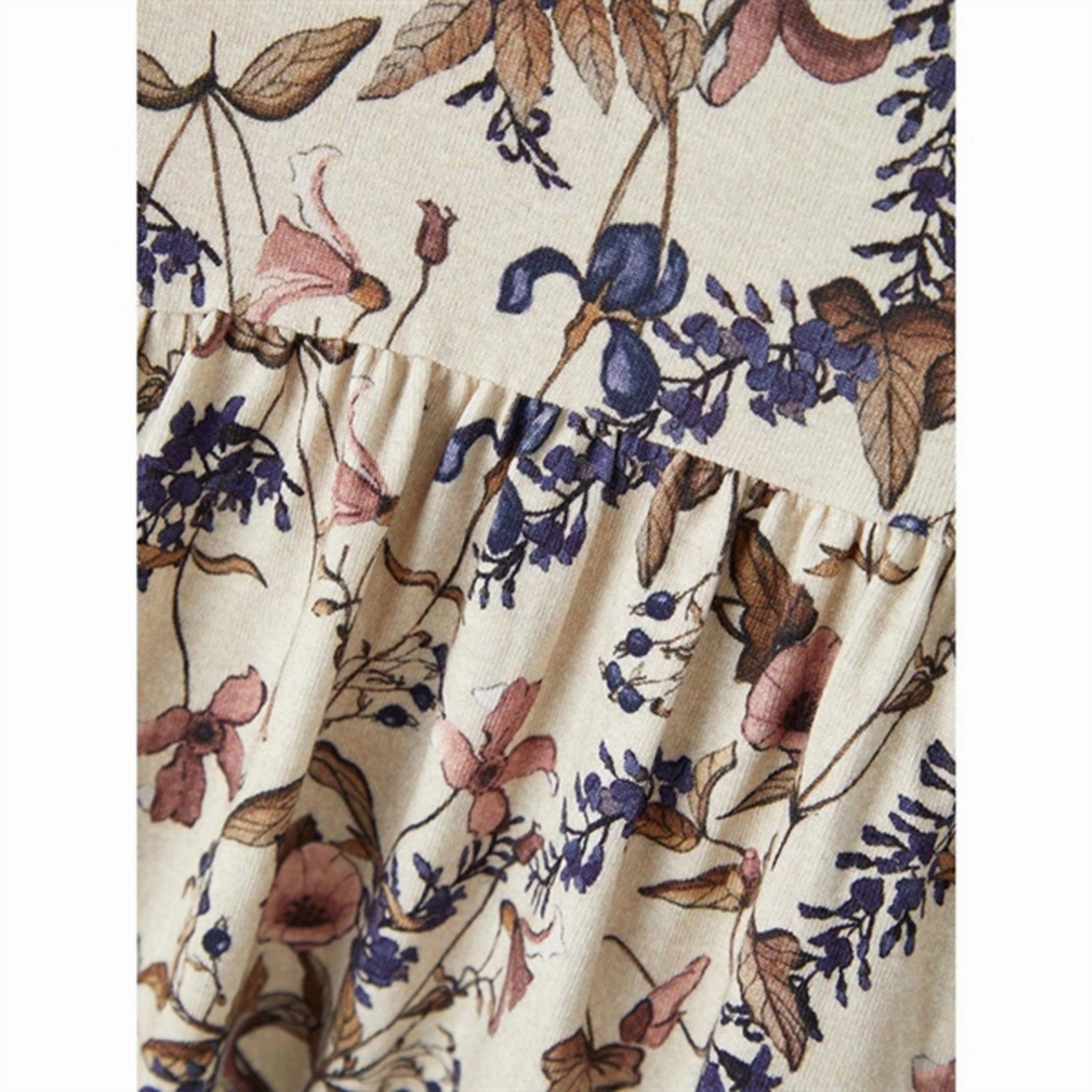 Name it Peyote Melange Trinity Dress Chic and Cozy Wear Satin-Sleeve