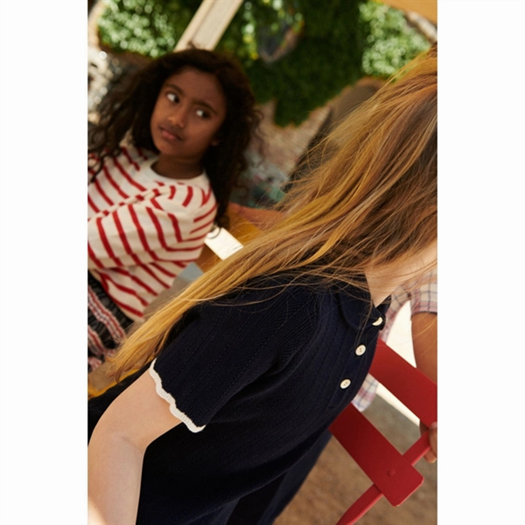 Bold Style FUB Dark Navy Pointelle T-Shirt