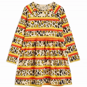 Cool Comfort Relaxed Fit Look Mini Rodini Multi Leopard Stripe Aop Dress