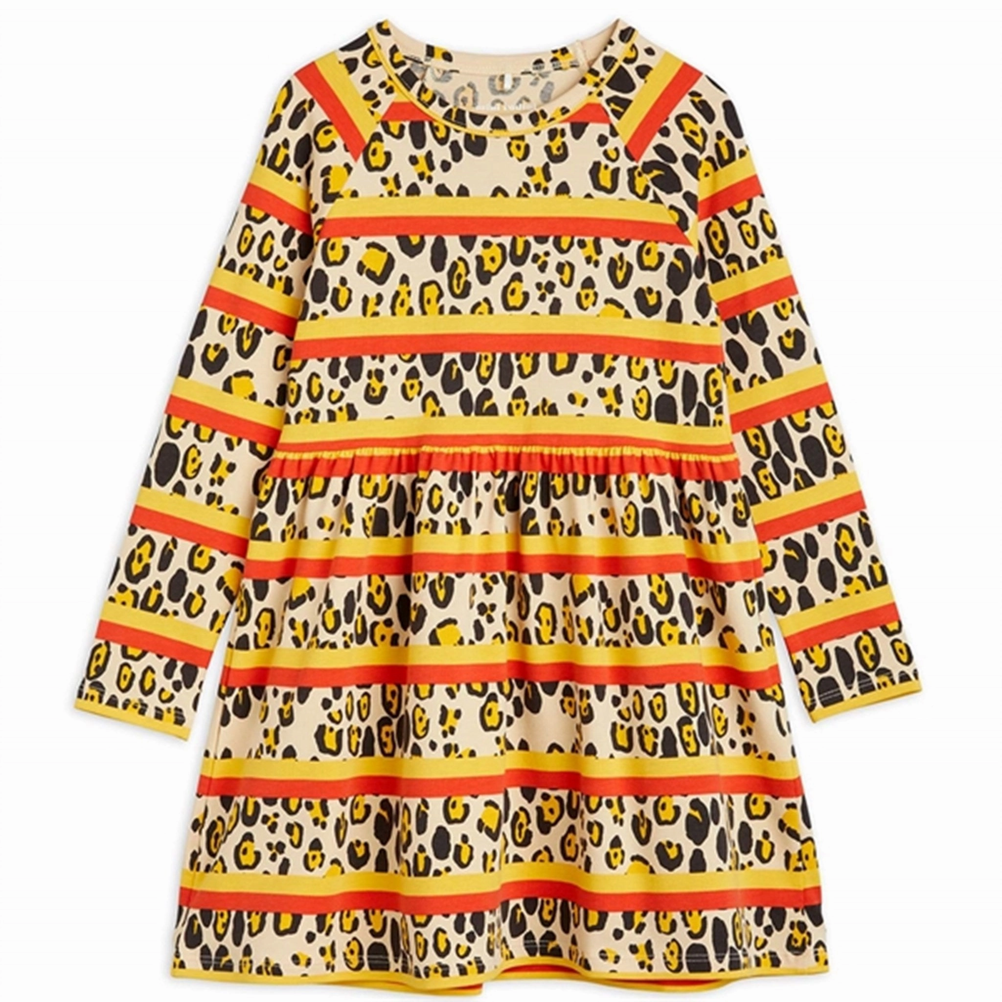 Cool Comfort Relaxed Fit Look Mini Rodini Multi Leopard Stripe Aop Dress