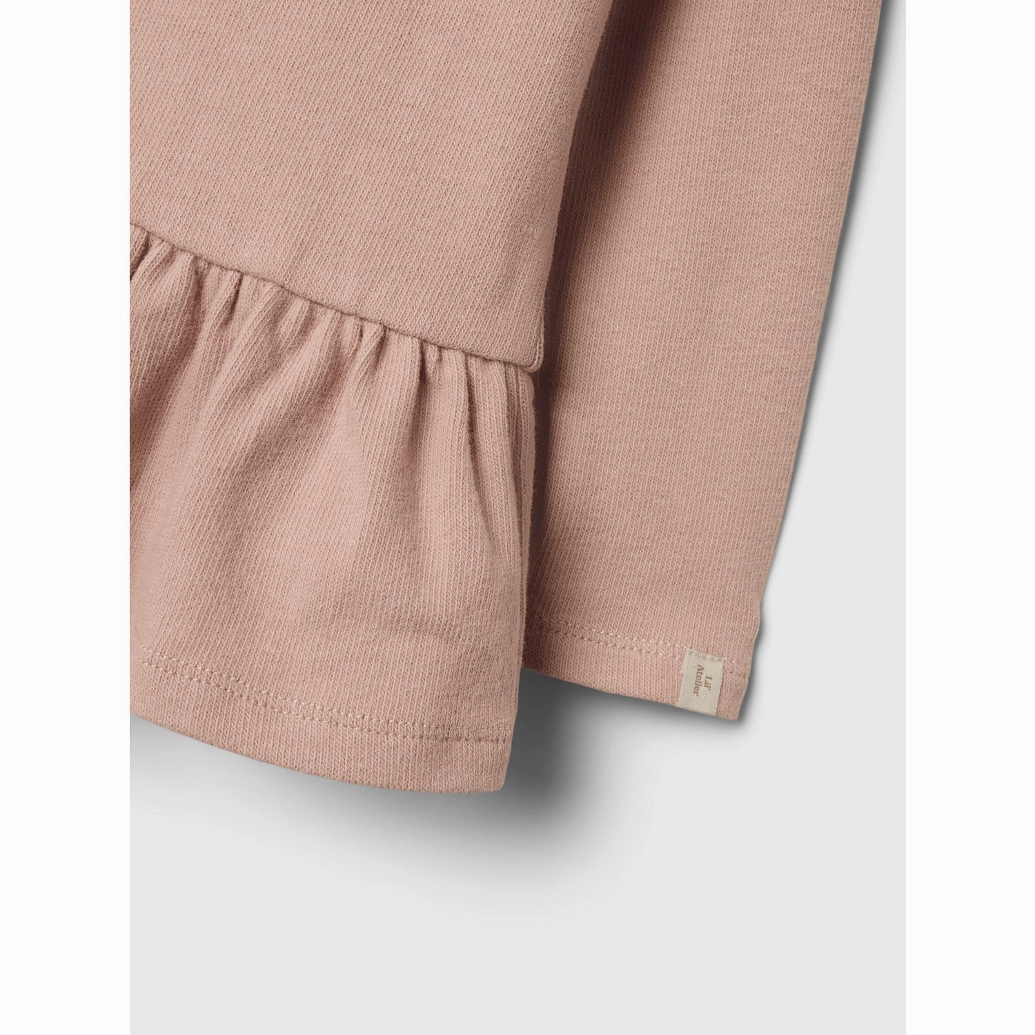 Waffle Weave Lil'Atelier Misty Rose Nmfluna Ls Slim Top Lil